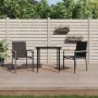 Sillas de jardín 2 uds textilene y acero negro 55x61,5x90 cm von , Gartenstühle - Ref: Foro24-364099, Preis: 121,10 €, Rabatt: %