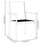 Sillas de jardín 2 uds textilene y acero negro 55x61,5x90 cm von , Gartenstühle - Ref: Foro24-364099, Preis: 121,10 €, Rabatt: %