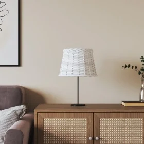Pantalla para lámpara mimbre blanco Ø25x17 cm by , Lampshades - Ref: Foro24-364382, Price: 19,02 €, Discount: %