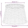 Pantalla para lámpara mimbre blanco Ø25x17 cm von , Lampenschirme - Ref: Foro24-364382, Preis: 19,02 €, Rabatt: %