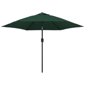 Sombrilla con palo de acero verde 3 m by , Umbrellas - Ref: Foro24-40769, Price: 62,80 €, Discount: %