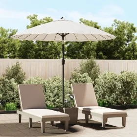 Sombrilla de jardín con palo de aluminio blanco arena 270 cm von , Sonnenschirme - Ref: Foro24-47305, Preis: 79,99 €, Rabatt: %