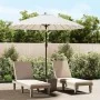 Sombrilla de jardín con palo de aluminio blanco arena 270 cm by , Umbrellas - Ref: Foro24-47305, Price: 81,59 €, Discount: %