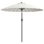 Sombrilla de jardín con palo de aluminio blanco arena 270 cm by , Umbrellas - Ref: Foro24-47305, Price: 81,59 €, Discount: %