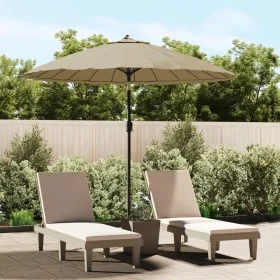 Sombrilla de jardín con palo de aluminio taupe 270 cm von , Sonnenschirme - Ref: Foro24-47307, Preis: 79,99 €, Rabatt: %