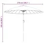 Sombrilla de jardín con palo de aluminio taupe 270 cm de , Sombrillas - Ref: Foro24-47307, Precio: 79,90 €, Descuento: %