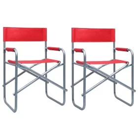 Sillas de director 2 unidades acero rojo von , Gartenstühle - Ref: Foro24-47919, Preis: 94,83 €, Rabatt: %
