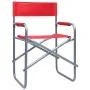 Sillas de director 2 unidades acero rojo by , Garden chairs - Ref: Foro24-47919, Price: 89,09 €, Discount: %