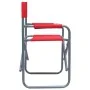 Sillas de director 2 unidades acero rojo by , Garden chairs - Ref: Foro24-47919, Price: 89,09 €, Discount: %