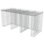 Muro de gaviones para contenedor de basura acero 270x100x130 cm von , Halterungen für Abfallbehälter - Ref: Foro24-143606, Pr...