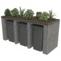 Muro de gaviones para contenedor de basura acero 270x100x130 cm von , Halterungen für Abfallbehälter - Ref: Foro24-143606, Pr...