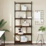 Librería 6 estantes madera ingeniería marrón roble 76x32x192 cm de , Librerías y estanterías - Ref: Foro24-833949, Precio: 10...