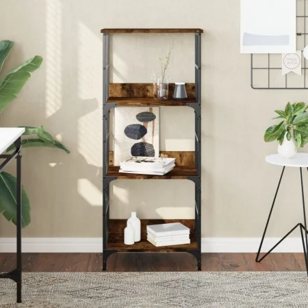 Estantería de madera ingeniería roble ahumado 50x33x117,5 cm von , Bücherregale und Regale - Ref: Foro24-835271, Preis: 52,80...