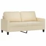 Juego de sofás con cojines 3 piezas tela crema by , Sofas - Ref: Foro24-3201454, Price: 450,53 €, Discount: %