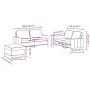 Juego de sofás con cojines 3 piezas tela crema by , Sofas - Ref: Foro24-3201454, Price: 450,53 €, Discount: %