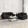 Juego de sofás con cojines 2 piezas terciopelo negro von , Sofas - Ref: Foro24-3202235, Preis: 500,37 €, Rabatt: %