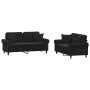 Juego de sofás con cojines 2 piezas terciopelo negro von , Sofas - Ref: Foro24-3202235, Preis: 500,37 €, Rabatt: %