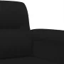 Juego de sofás con cojines 3 piezas tela microfibra negro by , Sofas - Ref: Foro24-3202305, Price: 835,94 €, Discount: %