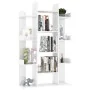 Librería de madera contrachapada blanco brillante 86x25,5x140cm by , Bookcases and shelves - Ref: Foro24-808906, Price: 92,25...
