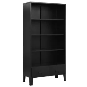 Estantería industrial de acero negra 90x40x180 cm by , Bookcases and shelves - Ref: Foro24-145360, Price: 248,99 €, Discount: %