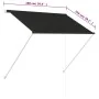 Toldo retráctil gris antracita 100x150 cm von , Markisen - Ref: Foro24-145891, Preis: 37,45 €, Rabatt: %