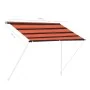 Toldo retráctil naranja y marrón 100x150 cm de , Toldos - Ref: Foro24-145893, Precio: 34,73 €, Descuento: %