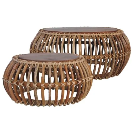 Mesas de centro 2 unidades ratán natural by , Coffee table - Ref: Foro24-283082, Price: 250,34 €, Discount: %