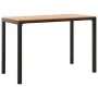 Set de comedor de jardín 3 pzas acero y WPC marrón y negro by , Garden sets - Ref: Foro24-317140, Price: 244,03 €, Discount: %