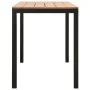 Set de comedor de jardín 3 pzas acero y WPC marrón y negro by , Garden sets - Ref: Foro24-317140, Price: 244,03 €, Discount: %