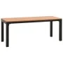 Set de comedor de jardín 3 pzas acero y WPC marrón y negro by , Garden sets - Ref: Foro24-317140, Price: 244,03 €, Discount: %