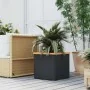 Jardinera de ratán sintético negra 40x40x40 cm von , Töpfe und Pflanzgefäße - Ref: Foro24-319414, Preis: 52,88 €, Rabatt: %