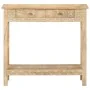 Mesa consola de madera maciza de mango 80x35x74 cm by , Side tables - Ref: Foro24-320379, Price: 173,94 €, Discount: %