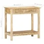 Mesa consola de madera maciza de mango 80x35x74 cm by , Side tables - Ref: Foro24-320379, Price: 173,94 €, Discount: %