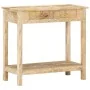 Mesa consola de madera maciza de mango 80x35x74 cm by , Side tables - Ref: Foro24-320379, Price: 173,94 €, Discount: %