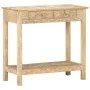 Mesa consola de madera maciza de mango 80x35x74 cm by , Side tables - Ref: Foro24-320379, Price: 173,94 €, Discount: %