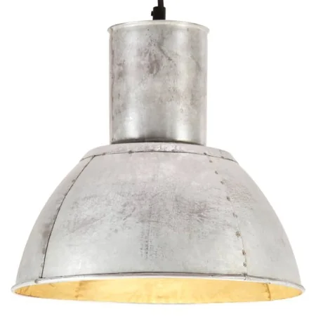 Lámpara colgante redonda 25 W plateada 28,5 cm E27 by , Lamps - Ref: Foro24-320567, Price: 35,24 €, Discount: %