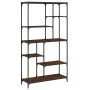 Estantería madera ingeniería acero roble marrón 99x35,5x176 cm von , Bücherregale und Regale - Ref: Foro24-835413, Preis: 93,...