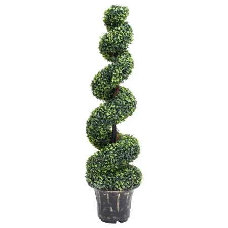 Planta espiral de Boj artificial con macetero verde 117 cm by , artificial flora - Ref: Foro24-336504, Price: 135,47 €, Disco...