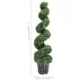 Planta espiral de Boj artificial con macetero verde 117 cm by , artificial flora - Ref: Foro24-336504, Price: 135,47 €, Disco...