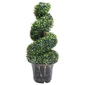 Planta espiral de Boj artificial con macetero verde 89 cm by , artificial flora - Ref: Foro24-336506, Price: 104,69 €, Discou...