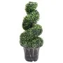 Planta espiral de Boj artificial con macetero verde 89 cm by , artificial flora - Ref: Foro24-336506, Price: 104,69 €, Discou...