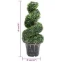 Planta espiral de Boj artificial con macetero verde 89 cm by , artificial flora - Ref: Foro24-336506, Price: 104,69 €, Discou...