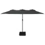 Sombrilla doble de jardín con luces LED antracita 449x245 cm by , Umbrellas - Ref: Foro24-362955, Price: 208,43 €, Discount: %