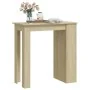 Mesa bar estante almacenaje contrachapada roble 102x50x103,5 cm by , Kitchen and dining tables - Ref: Foro24-809470, Price: 9...
