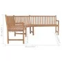 Banco de esquina de jardín madera maciza de teca 202x202x90 cm de , Bancos de jardín - Ref: Foro24-44991, Precio: 528,47 €, D...