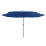 Sombrilla de jardín con palo de metal azul azure 390 cm de , Sombrillas - Ref: Foro24-47385, Precio: 80,05 €, Descuento: %