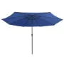 Sombrilla de jardín con palo de metal azul azure 390 cm de , Sombrillas - Ref: Foro24-47385, Precio: 80,05 €, Descuento: %
