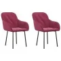 Sillas de comedor 2 unidades terciopelo rojo tinto de , Sillas de comedor - Ref: Foro24-344850, Precio: 129,37 €, Descuento: %