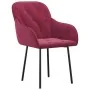 Sillas de comedor 2 unidades terciopelo rojo tinto de , Sillas de comedor - Ref: Foro24-344850, Precio: 129,37 €, Descuento: %