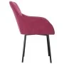 Sillas de comedor 2 unidades terciopelo rojo tinto de , Sillas de comedor - Ref: Foro24-344850, Precio: 129,37 €, Descuento: %